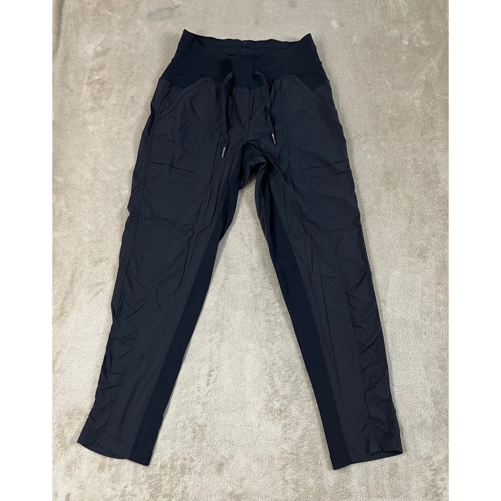 Lululemon Dance Studio Mid-Rise Full-Length Pants Women's 6 Black Nylon EUC